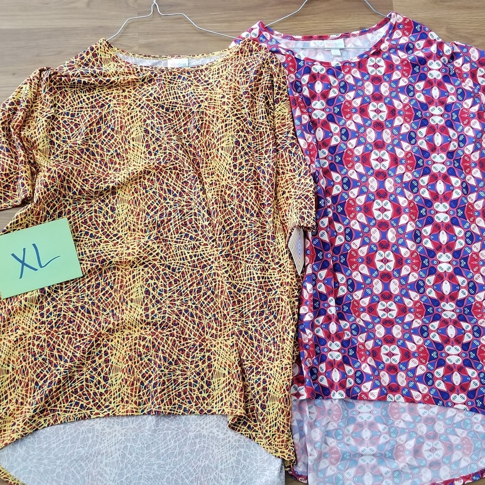 Bundle LLR lularoe Irma tops - print/pattern
